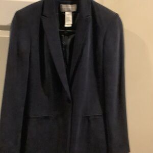 Liz Claiborne Navy‎ blue silk Blazer